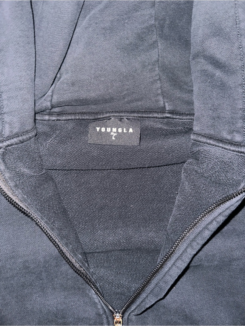 YoungLA Black Full-Zip Hoodie Jacket - Picture 4 of 5